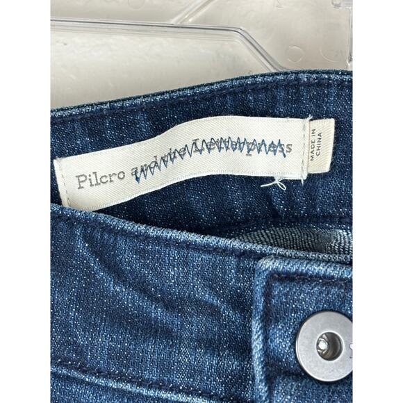 Anthropology Pilcro and the Letterpress Slim Boyfriend Sequin Jeans Size 30 - Picture 8 of 9